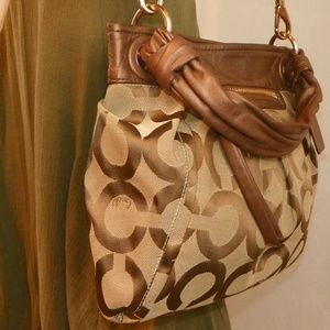 Coach13420 Parker Op Brown/Tan Hobo